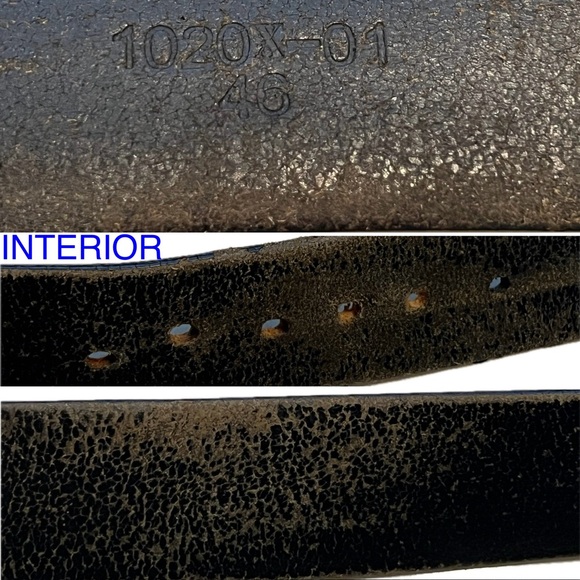 🦅🇺🇸Sz 46 Detachable Eagle Belt & Buckle Vintage Silver-Toned Embossed Leather - Picture 15 of 17